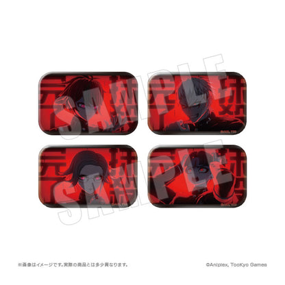 HUNDRED LINE -Last Defense Academy- Finishing Blow Square Tin Badge Collection Vol.1 7Pack BOX - Image 1