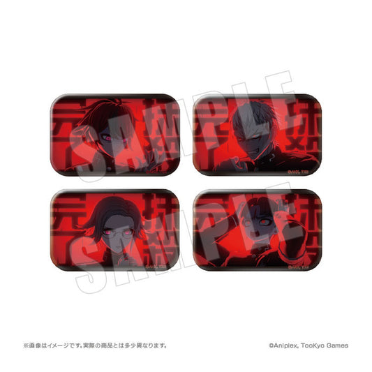 HUNDRED LINE -Last Defense Academy- Finishing Blow Square Tin Badge Collection Vol.1 7Pack BOX - Image 1