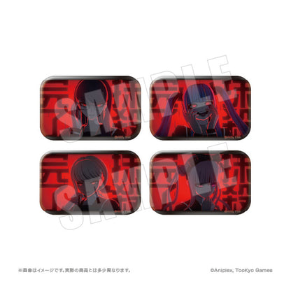 HUNDRED LINE -Last Defense Academy- Finishing Blow Square Tin Badge Collection Vol.2 8Pack BOX - Image 1