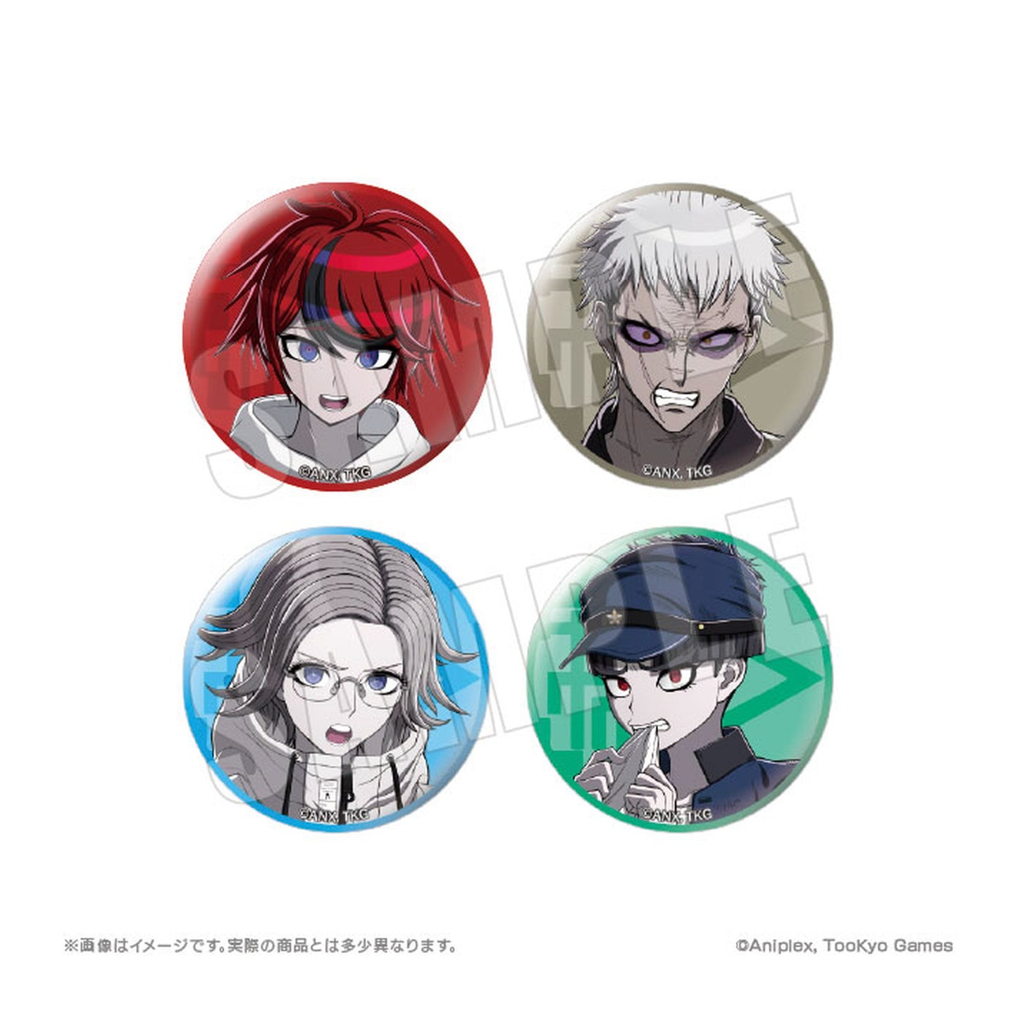 HUNDRED LINE -Last Defense Academy- Tin Badge Collection Vol.1 7Pack BOX - Image 1