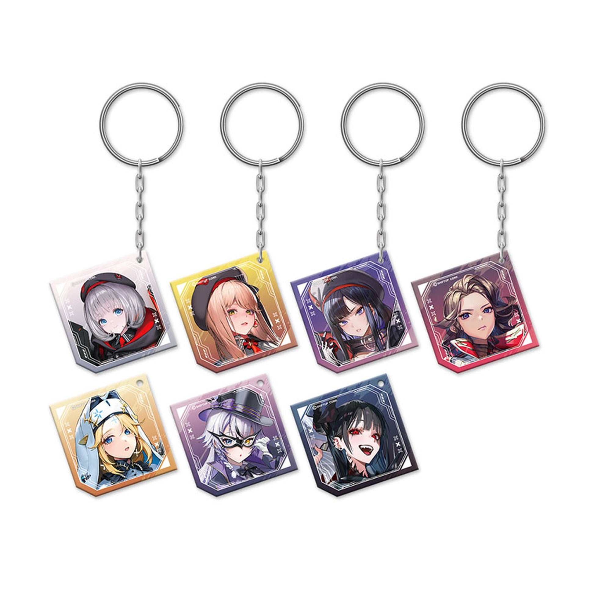 Goddess of Victory: Nikke Trading Hologram Double-sided Acrylic Keychain Vol.2 C -ABSOLUTE- 7Pack BOX - Image 1
