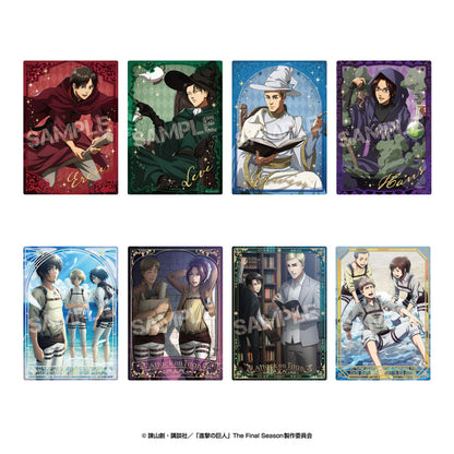 Attack on Titan TV Anime Bromide (Glossy Card) with Case Collection 8Pack BOX - Image 1