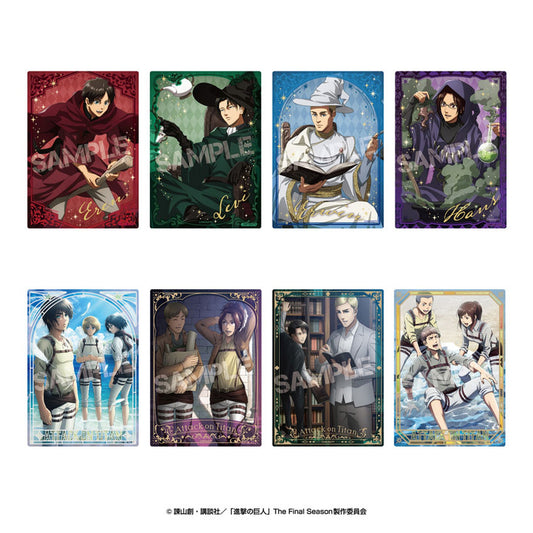 Attack on Titan TV Anime Bromide (Glossy Card) with Case Collection 8Pack BOX - Image 1