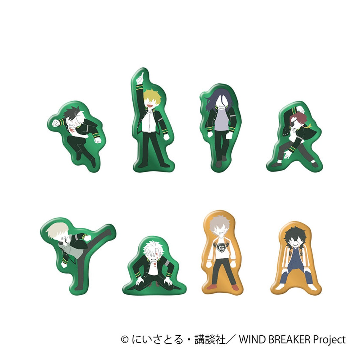 WIND BREAKER Pins Collection 8Pack BOX - Image 1