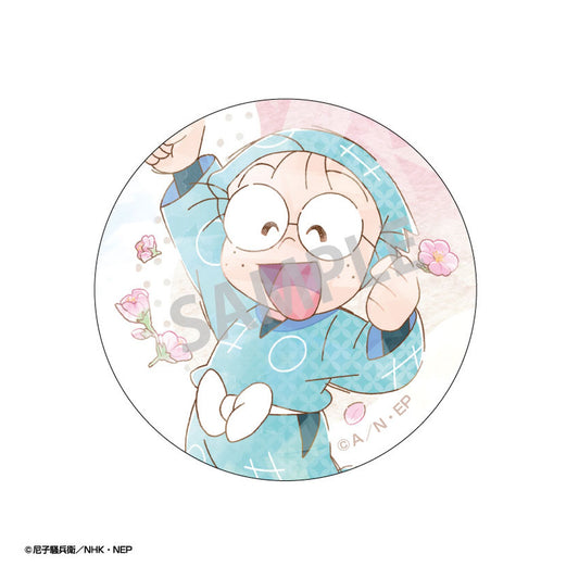 Nintama Rantaro Trading Hologram Tin Badge KamiAni TOUCH4 10Pack BOX - Image 1