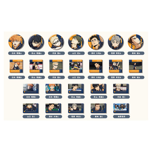 AreCore Puchi CAN Badge Movie Haikyuu!! The Dumpster Battle Vol.4 Karasuno High School (48 Pack) - Image 1