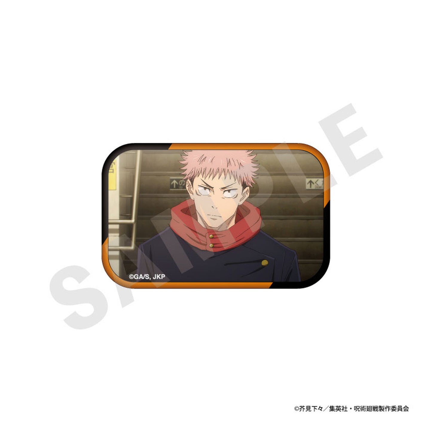 TV Anime Jujutsu Kaisen Trading Square Tin Badge 10Pack BOX - Image 1