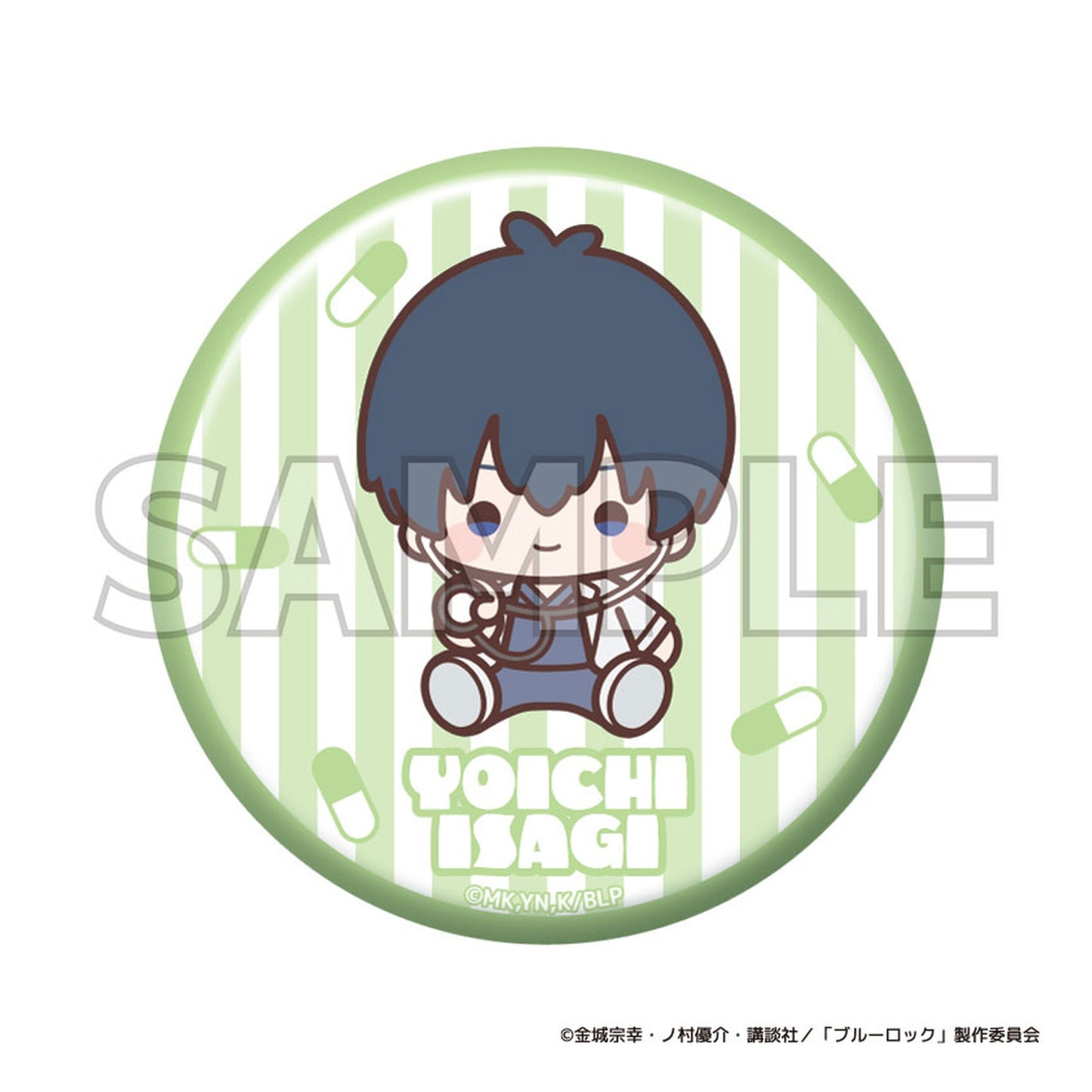 Bluelock Trading Tin Badge Clinic Chibi 7Pack BOX - Image 1