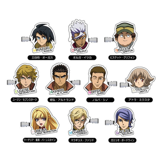 Mobile Suit Gundam: Iron-Blooded Orphans Collection Hair Clip 10Pack BOX - Image 1