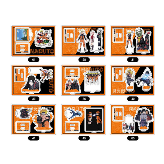 NARUTO Shippuden Acrylic Stand Collection -NARUTO 72 series- 9Pack BOX - Image 1