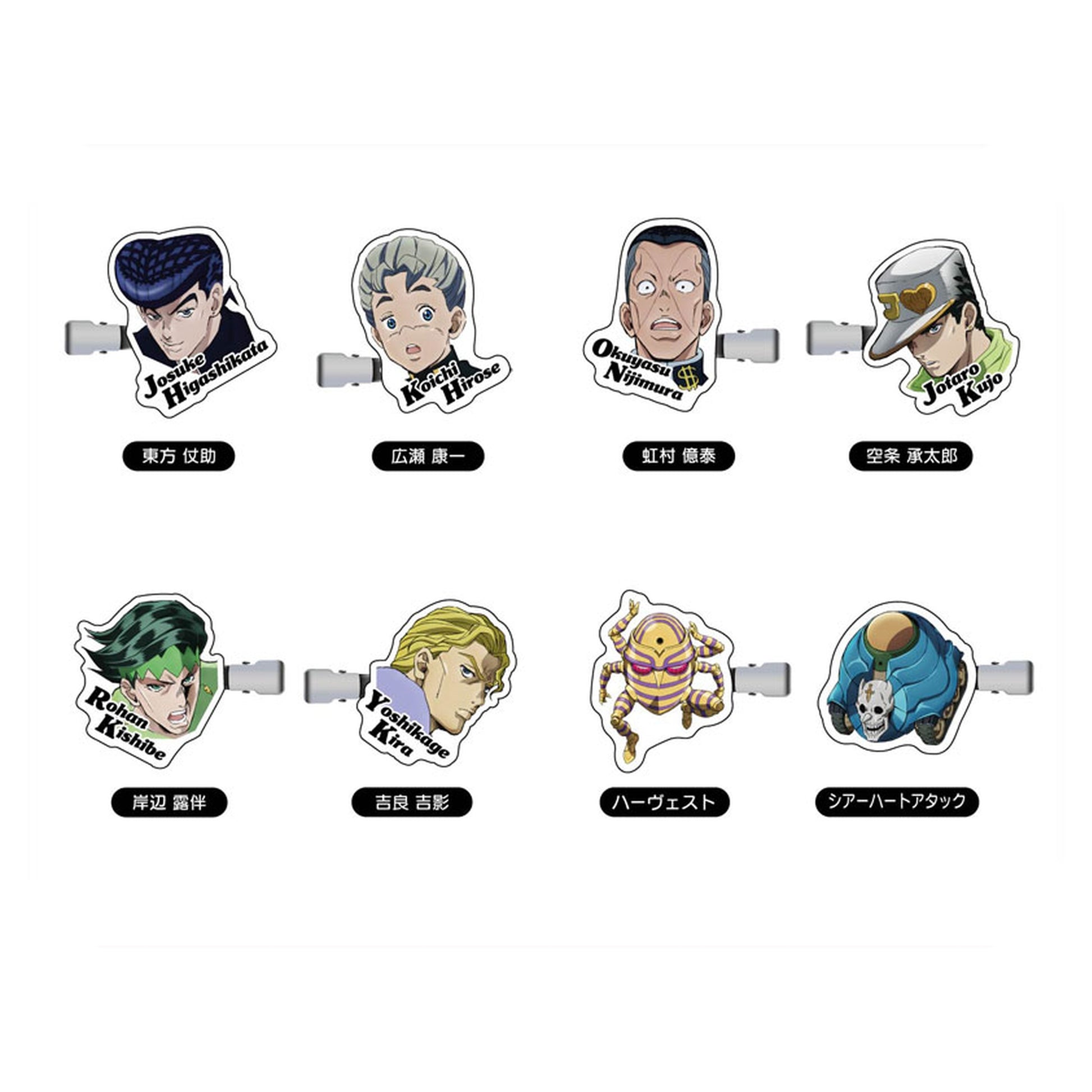 Collection Hair Clip JoJo's Bizarre Adventure Diamond Is Unbreakable 10Pack BOX - Image 1