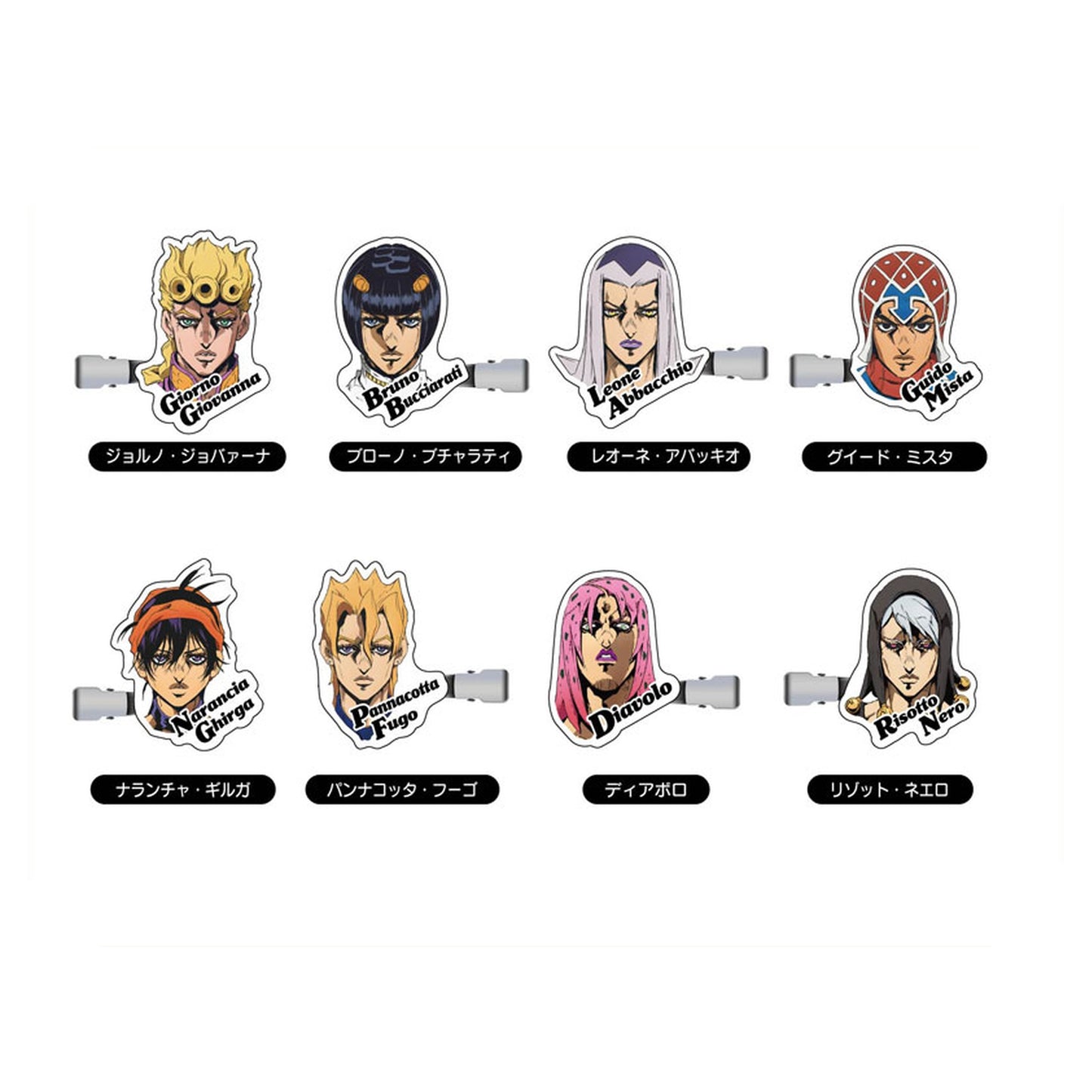 Collection Hair Clip JoJo's Bizarre Adventure Golden Wind 10Pack BOX - Image 1