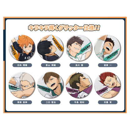 Haikyuu!! Glitter CAN Badge BOX (8 Packs) - Image 1