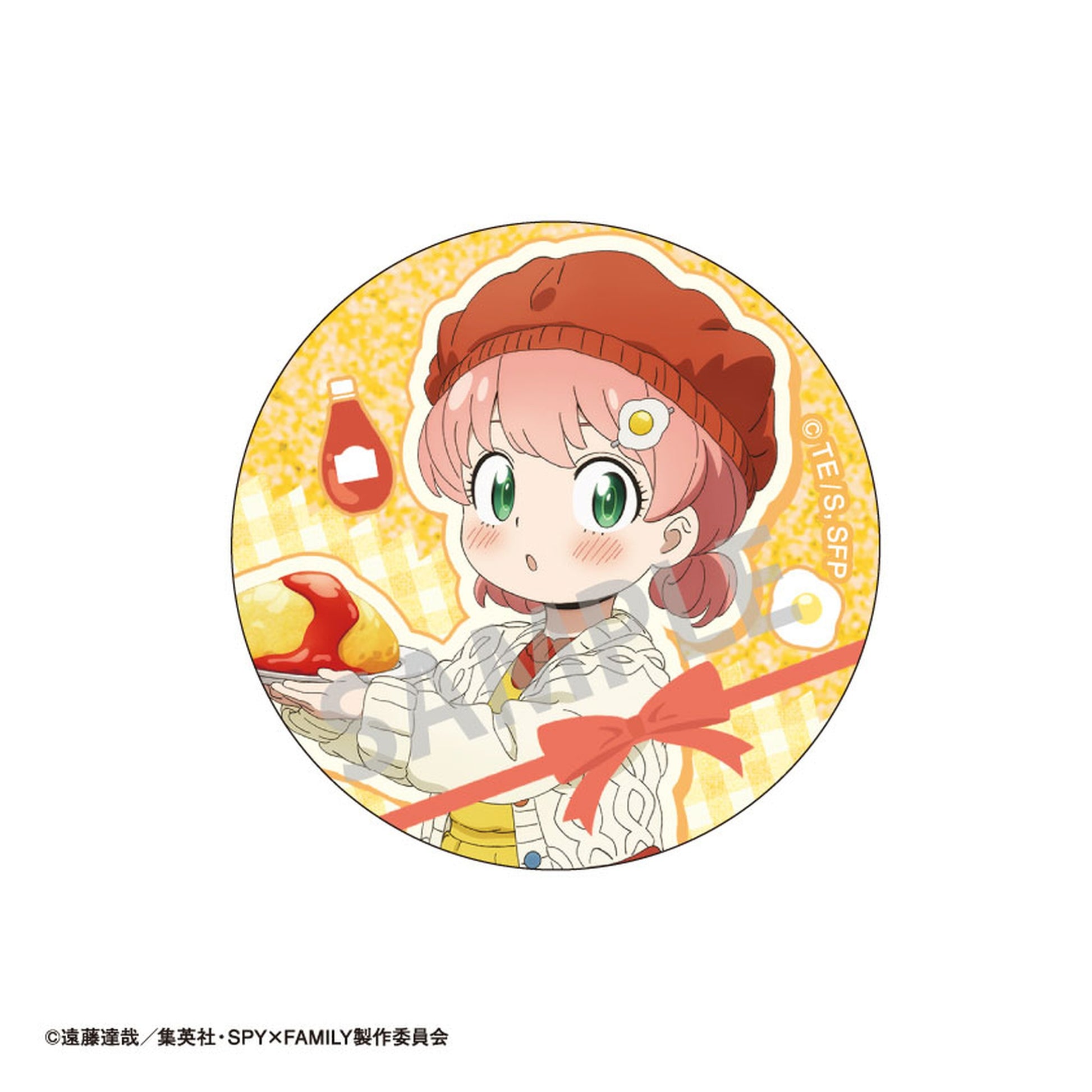 Spy x Family Trading Glitter Tin Badge Food 6Pack BOX - Image 1
