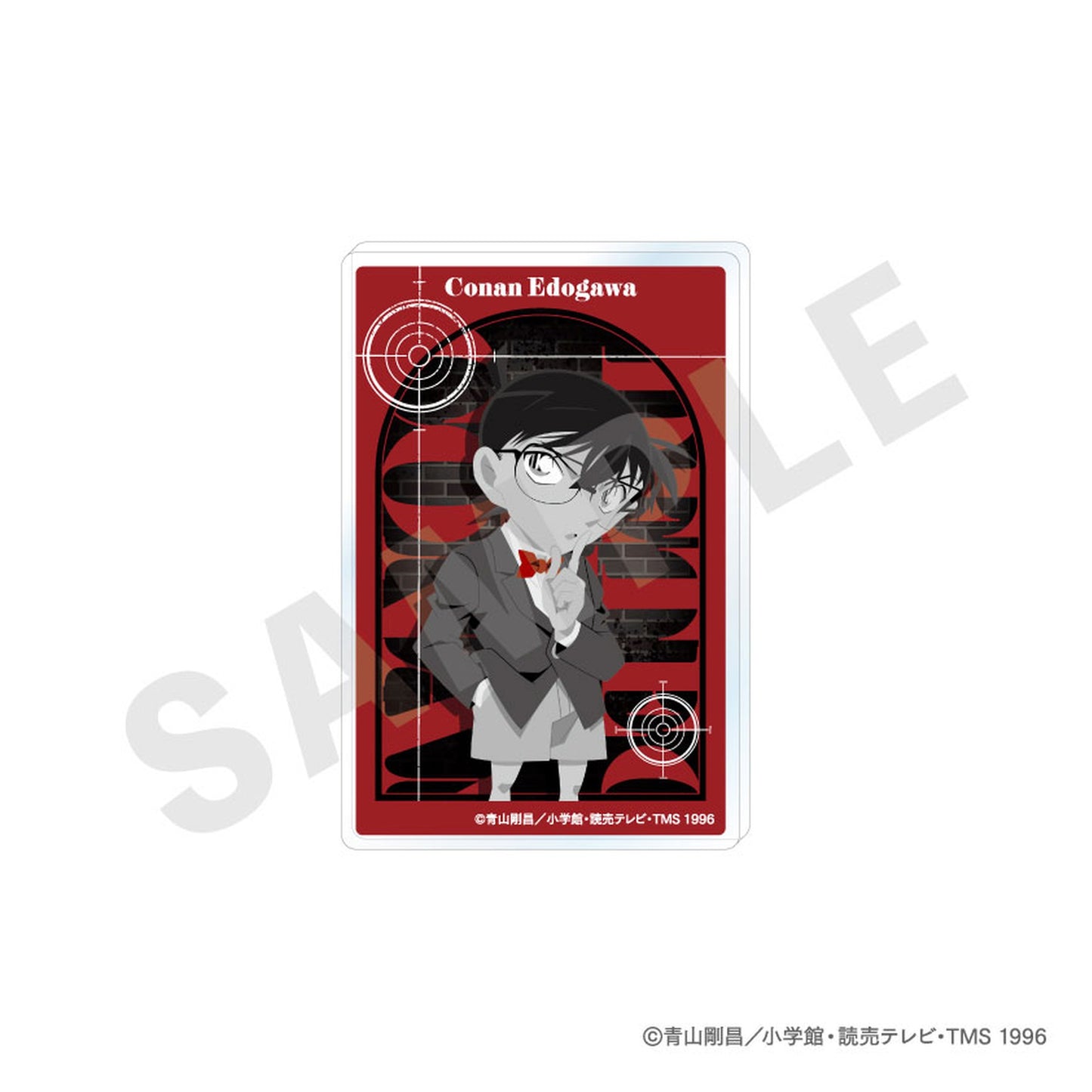 "Detective Conan" Paint Craft Series Trading Acrylic Card Monochrome ver. 10Item Set - Image 1