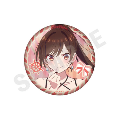 Rent-A-Girlfriend Trading Aurora Tin Badge Redesign 10Item Set - Image 1