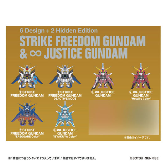 QMSV mini STRIKE FREEDOM GUNDAM & INFINITE JUSTICE GUNDAM 8Pack BOX - Image 1