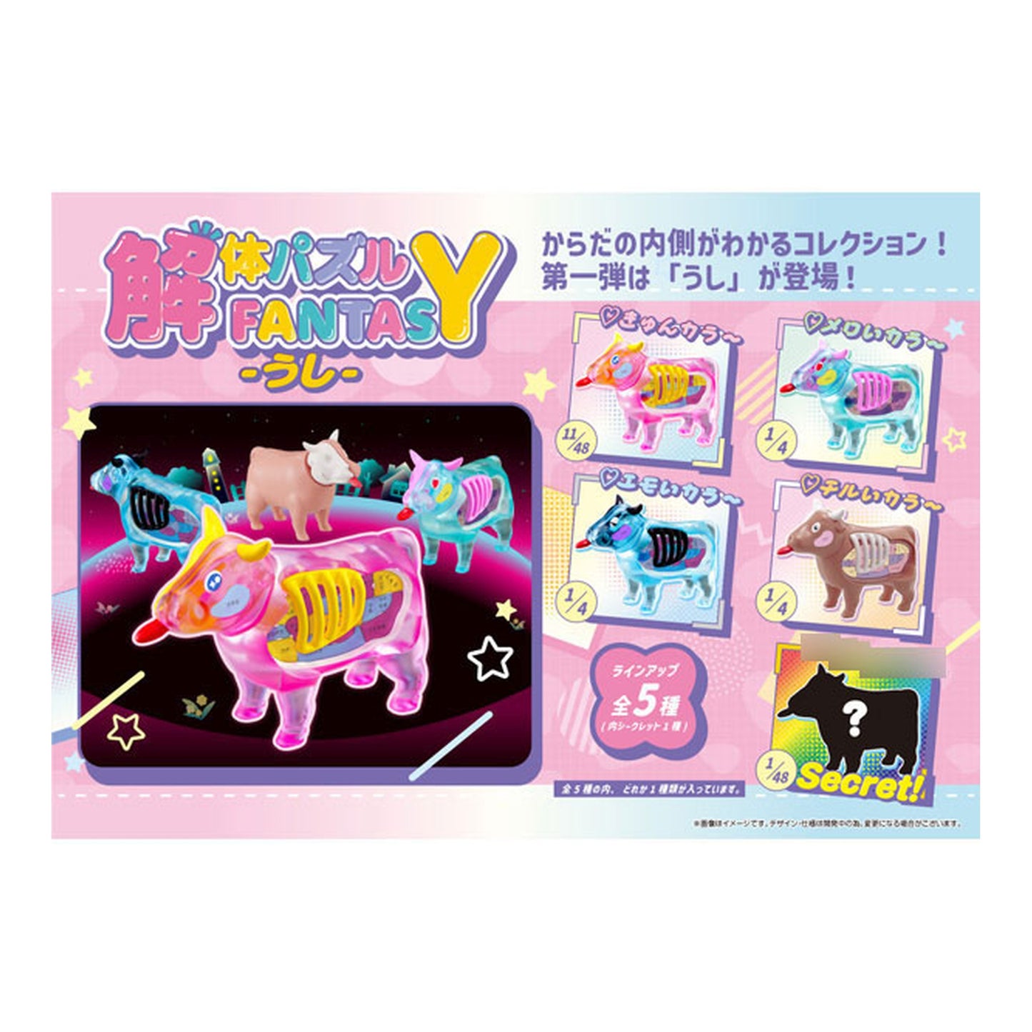 Dissection Puzzle FANTASY -Cow- 4Pack BOX - Image 1