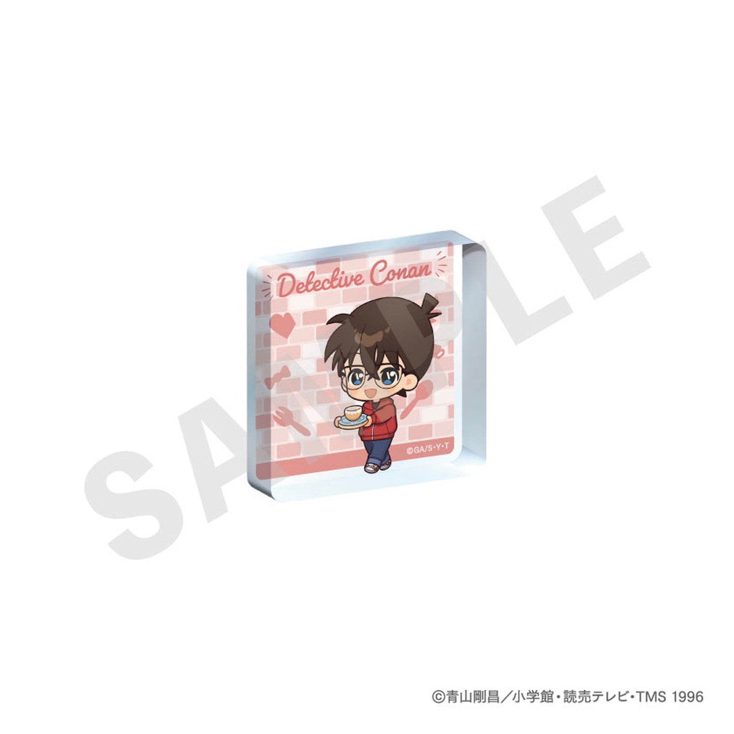 "Detective Conan" Trading Mini Acrylic Block Mini Chara Kitchen ver. 8Item Set - Image 1