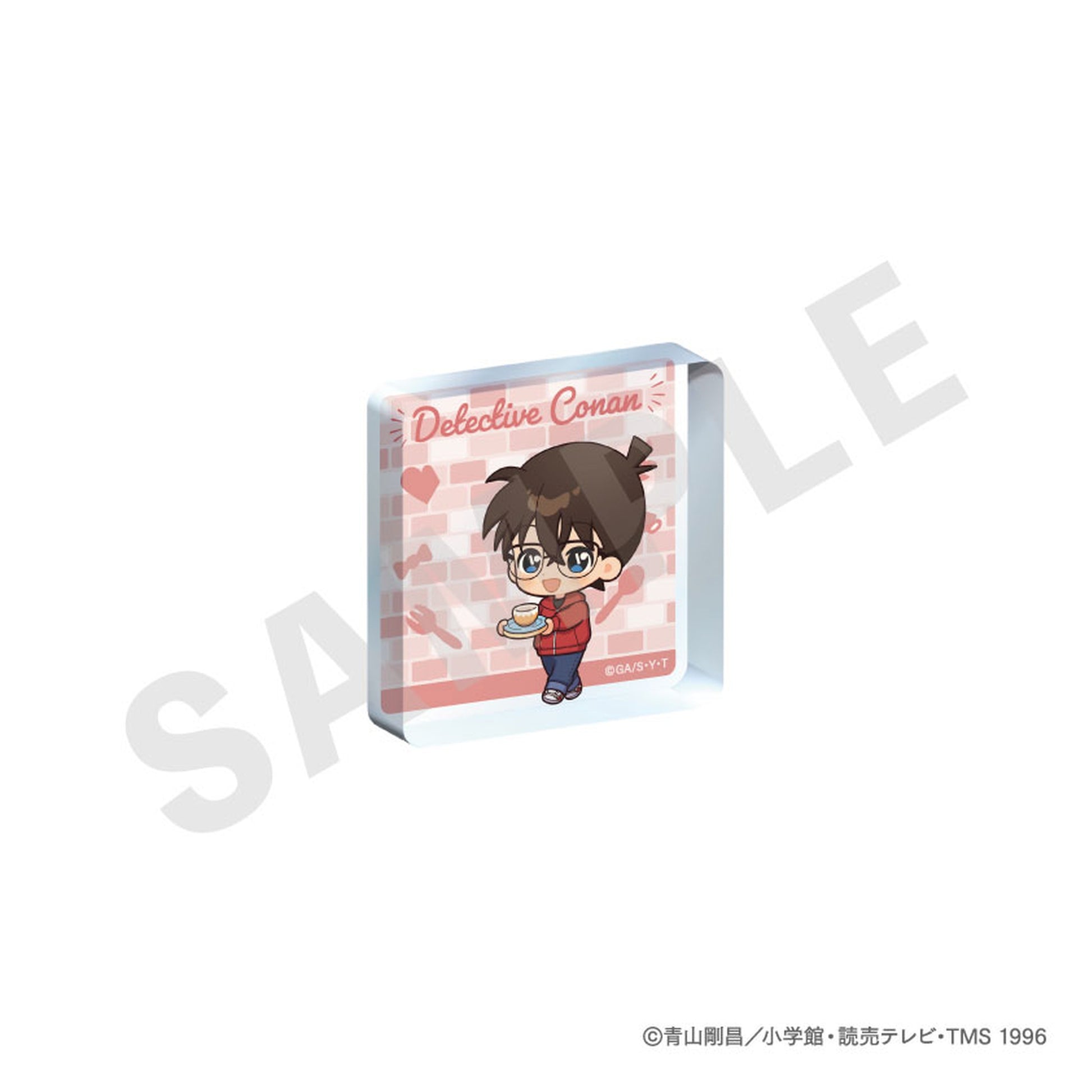 "Detective Conan" Trading Mini Acrylic Block Mini Chara Kitchen ver. 8Item Set - Image 1