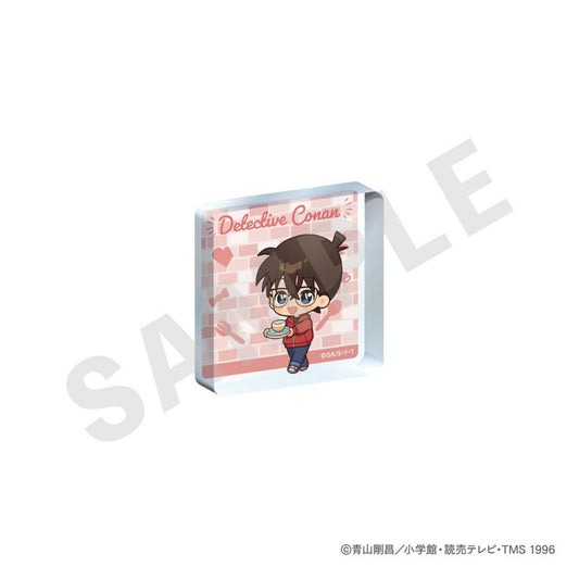 "Detective Conan" Trading Mini Acrylic Block Mini Chara Kitchen ver. 8Item Set - Image 1