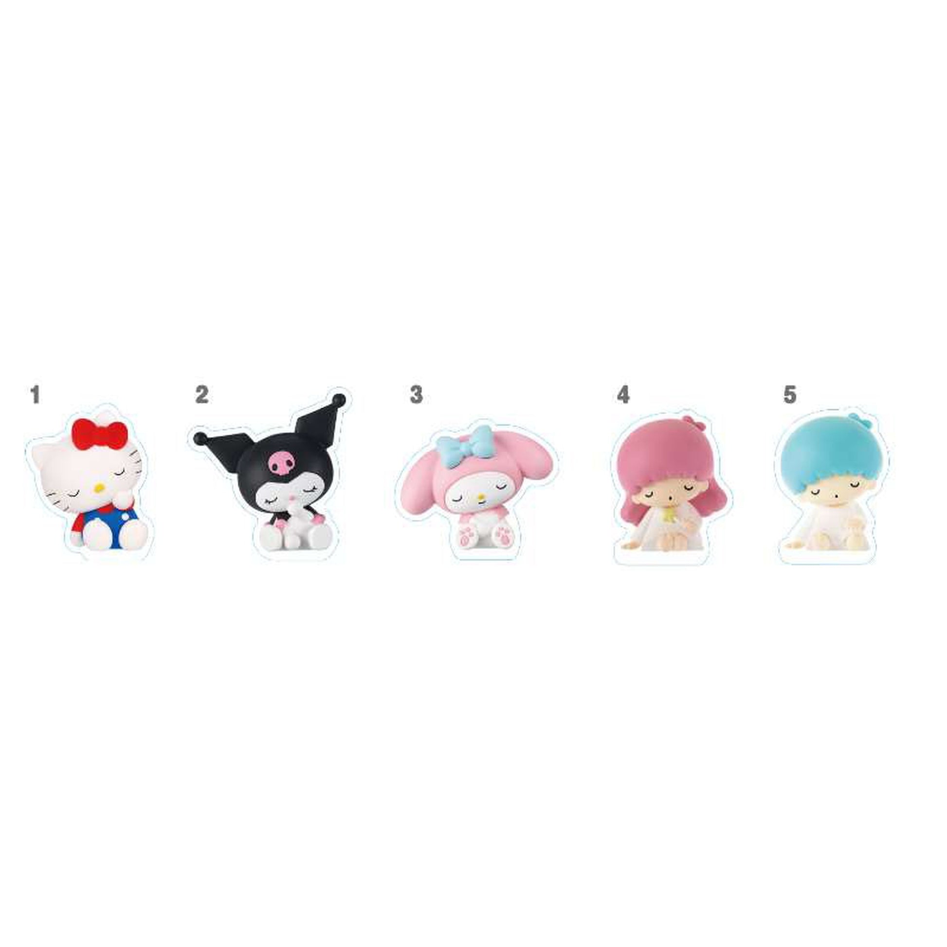Sanrio Characters Kurukuru Acrylic Clip 2 10Pack BOX - Image 1