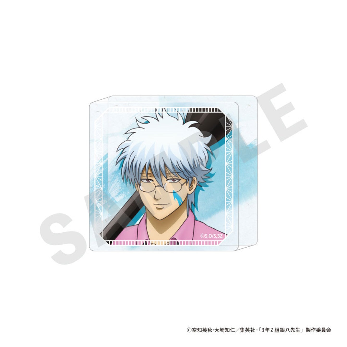3-nen Z-gumi Ginpachi-sensei Trading Mini Acrylic Block 7Item Set - Image 1