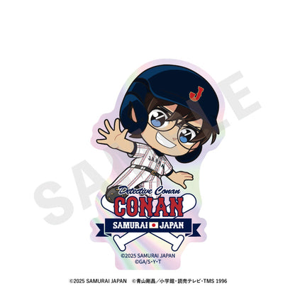 Samurai Japan x Detective Conan Mini Chara Trading Aurora Sticker 8Pack BOX - Image 1