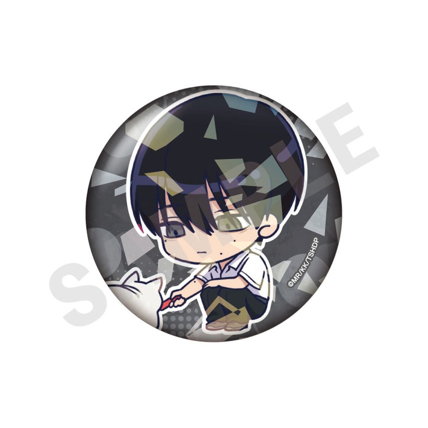 "The Summer Hikaru Died" Trading Hologram Tin Badge Mini Chara ver. 8Item Set - Image 1