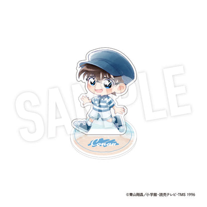 Detective Conan Trading Mini Acrylic Stand Seaside Chibi 8Pack BOX - Image 1
