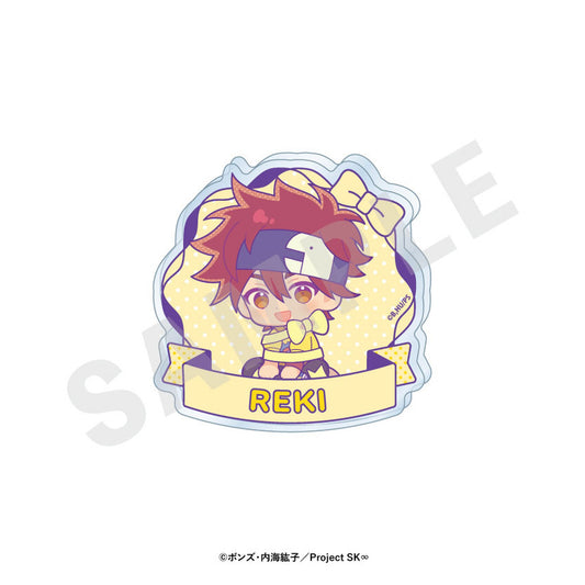 SK8 the Infinity Mini Chara Ribbon Series Trading Name Badge 8Item Set - Image 1