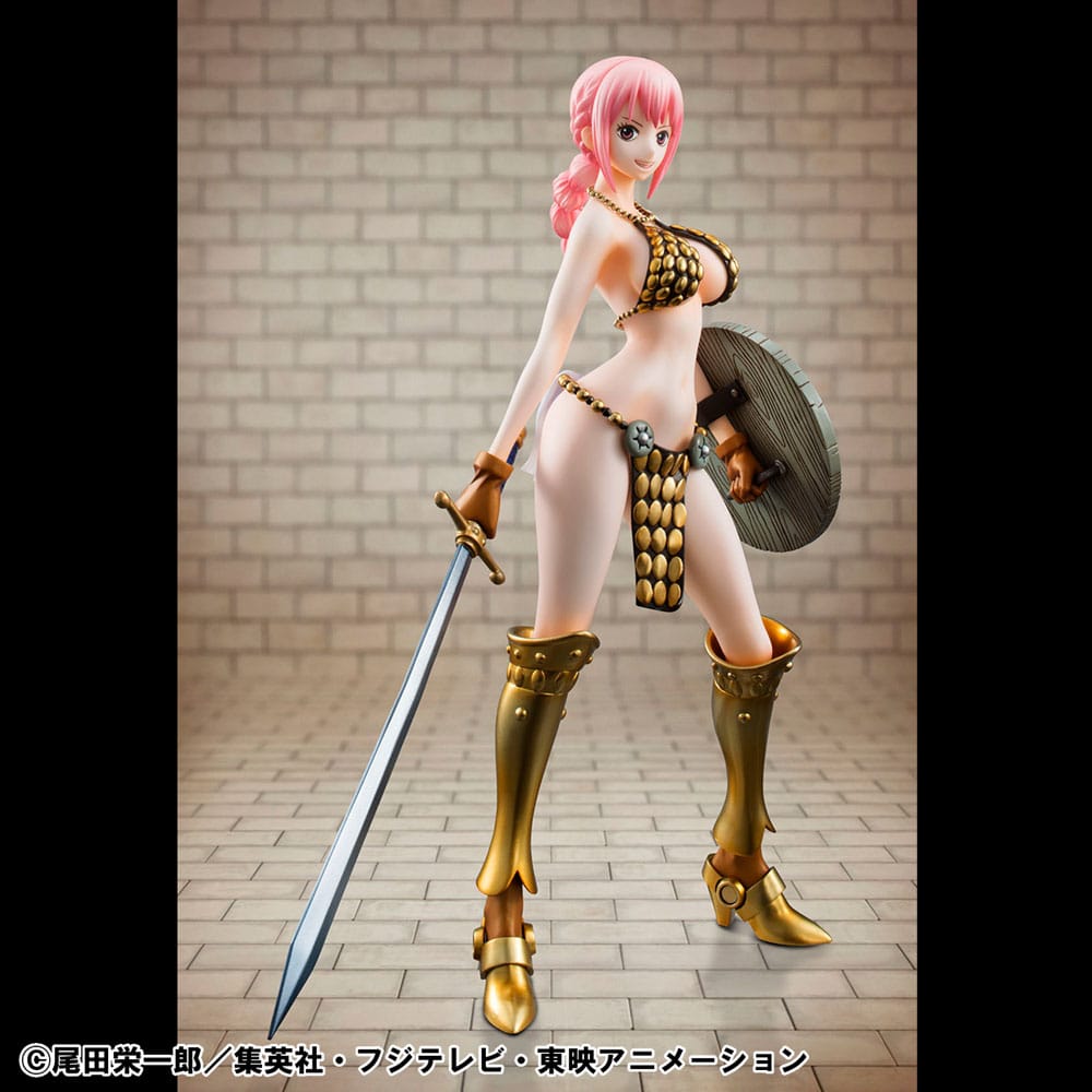 One Piece P.O.P PVC Statue Gladiator Rebecca Sailing Again Super Limited Reprint Ver. 22 cm