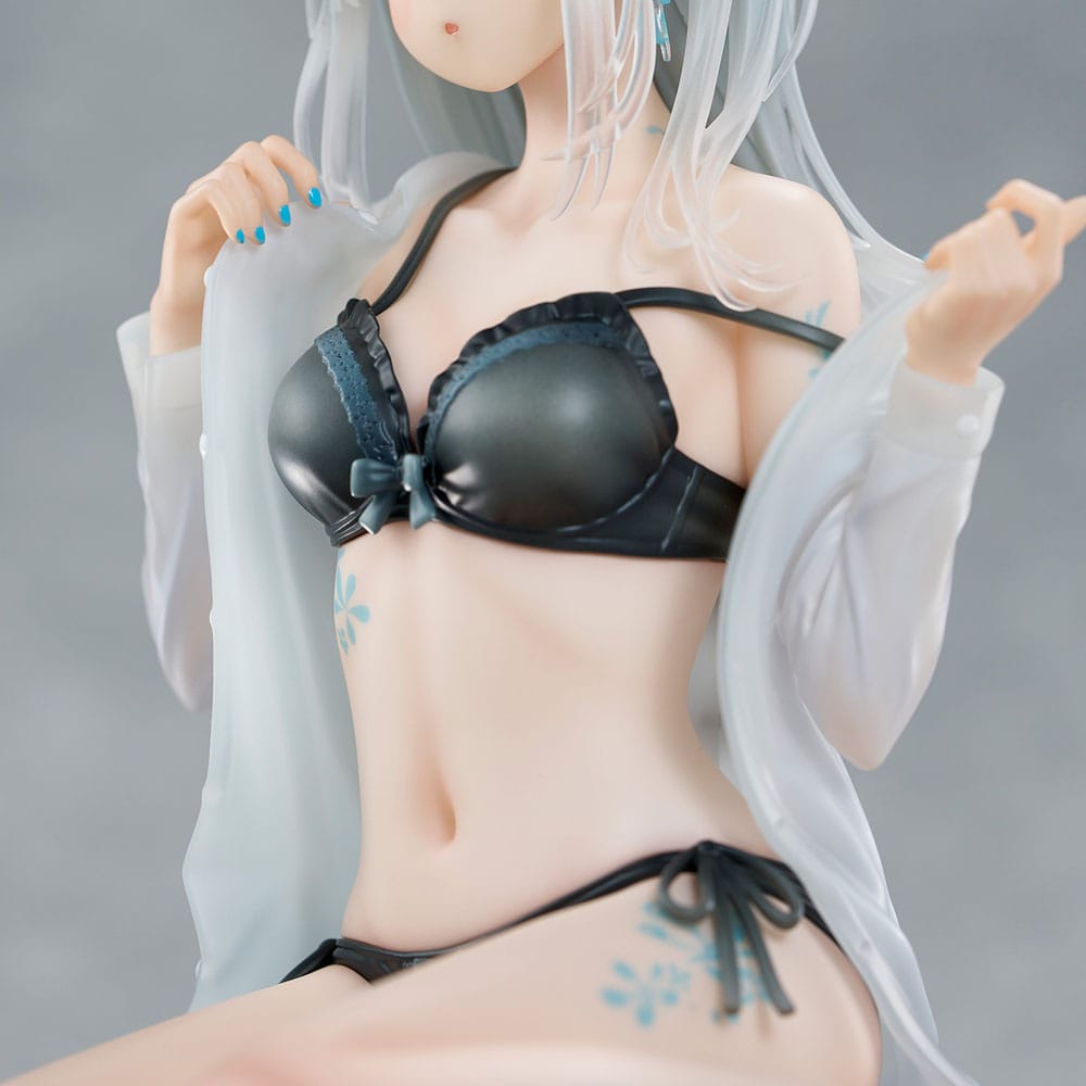 Original Character PVC Statue 1/7 Silver-Haired Girl Sky Blue Morning Special Outfit Ver. by Fuumi Illustration 16 cm