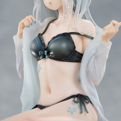 Original Character PVC Statue 1/7 Silver-Haired Girl Sky Blue Morning Special Outfit Ver. by Fuumi Illustration 16 cm