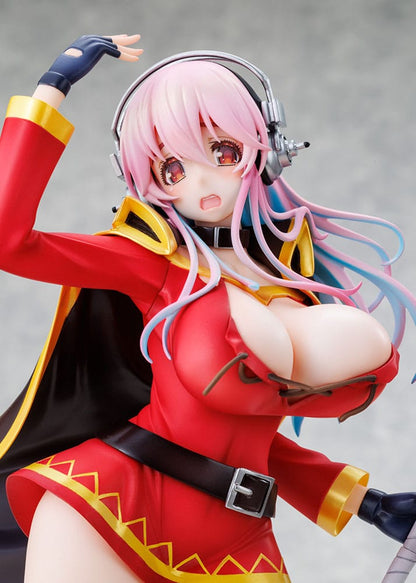 Super Sonico x Konosuba PVC Statue 1/7 Super Sonico Megumin collaboration Ver. 25 cm