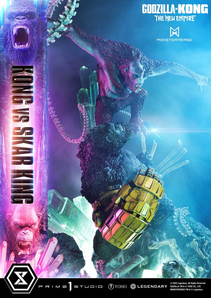 Godzilla x Kong: The New Empire Ultimate Diorama Masterline Series Statue Kong vs Skar King Bonus Version 104 cm