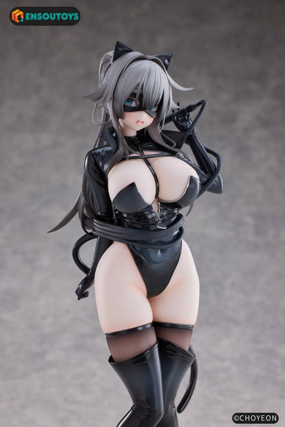 K Pring Original Character Statue 1/6 Cat Woman Happy-chan Different Color Edition 27 cm