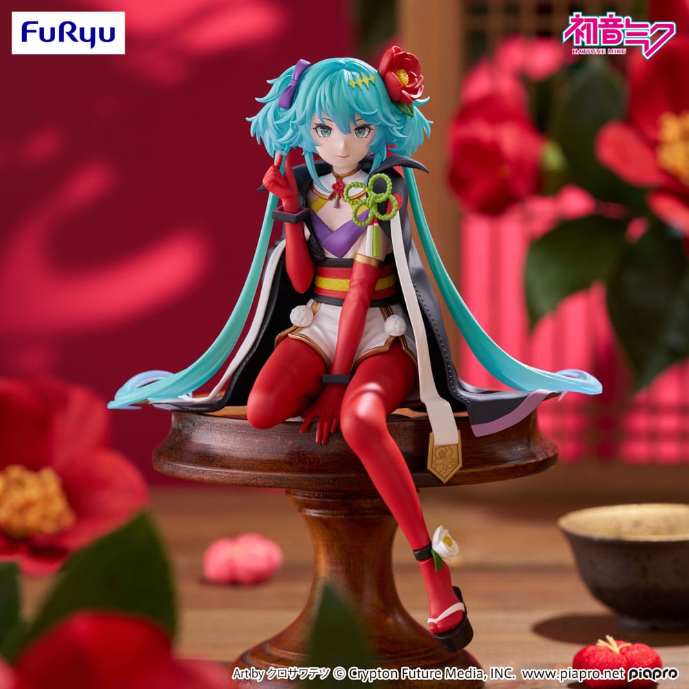 Hatsune Miku Noodle Stopper PVC Statue Flower Fairy Camellia 15 cm