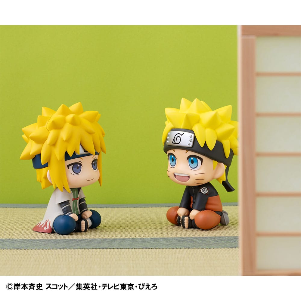 Naruto Shippuden Look Up PVC Statue Naruto Uzumaki Six Paths Sage Mode & Minato Namikaze 11 cm (with gift)