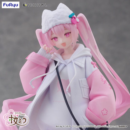 Hatsune Miku Tenitol PVC Statue Sakura Miku Cool style [petit] 19 cm