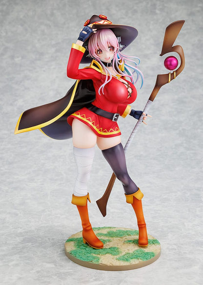 Super Sonico x Konosuba PVC Statue 1/7 Super Sonico Megumin collaboration Ver. 25 cm