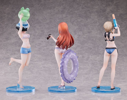 Steins Gate PVC Statues 3-Pack 1/7 Suzuha Amane, Kurisu Makise, Mayuri Shiina Swimsuit Ver.