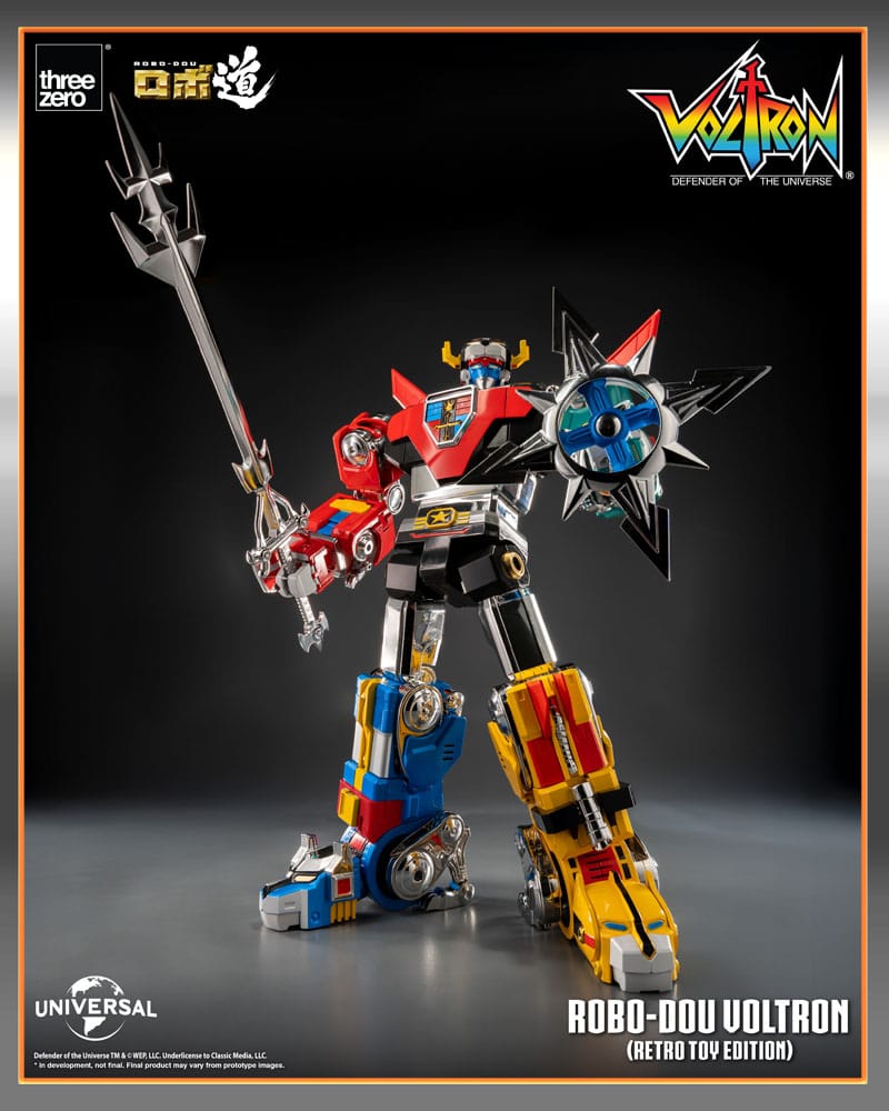 Voltron: Defender of the Universe Robo-Dou Action Figure Voltron Retro Toy Edition 27 cm