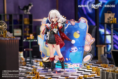 Honkai: Star Rail Rise Up Chibineko Series PVC Statue Topaz & Numby Ver. 18 cm