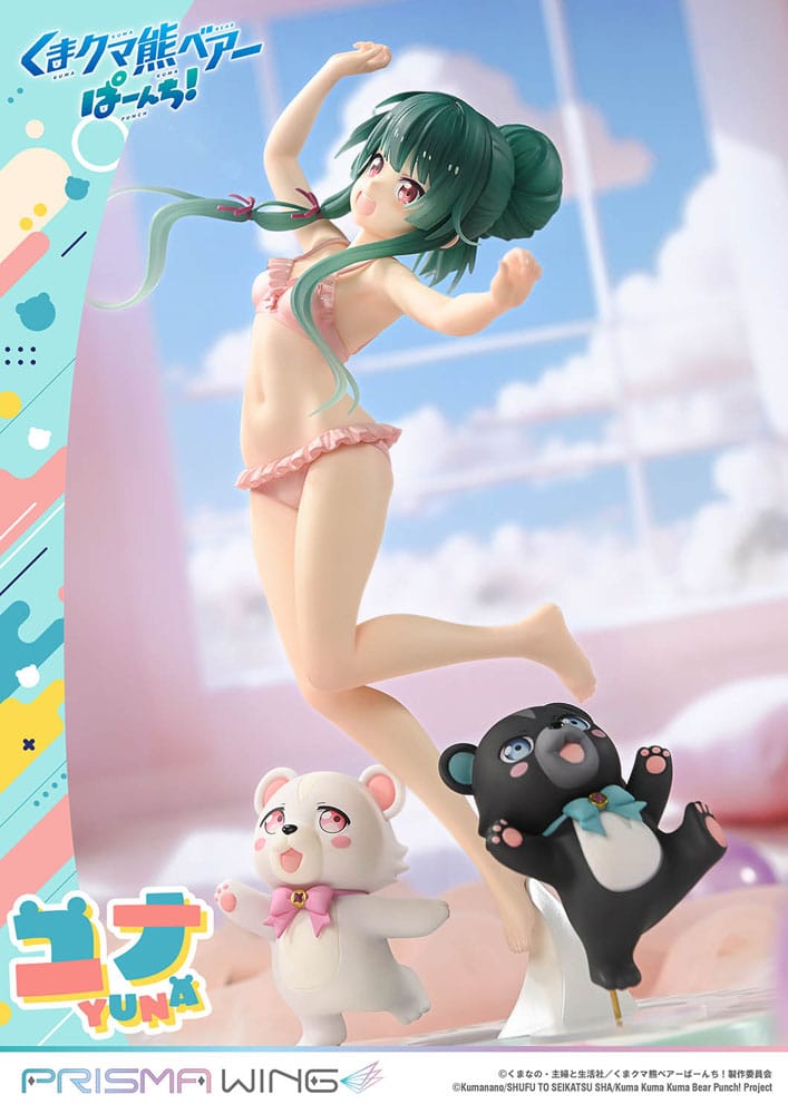 Kuma Kuma Kuma Bear Punch! Prisma Wing PVC Statue 1/7 Yuna 28 cm