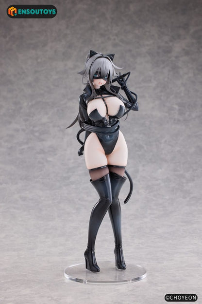 K Pring Original Character Statue 1/6 Cat Woman Happy-chan Different Color Edition 27 cm