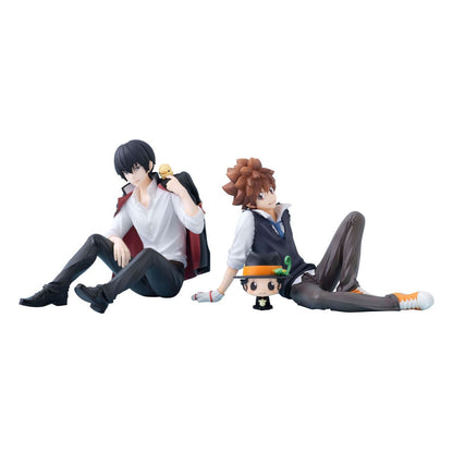 Katekyo Hitman Reborn! G.E.M. Series PVC Statue Tsuna & Reborn & Hibari & Hibird Palm Size Set 8 cm