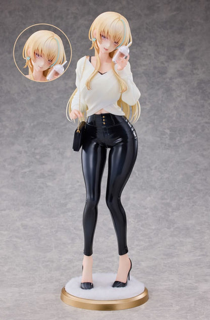 Original Character Statue 1/4 Aoi Koigakubo Illustrated by Fujiko Leather Pants Deluxe Edition 42 cm