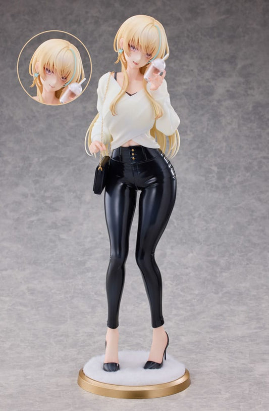 Original Character Statue 1/4 Aoi Koigakubo Illustrated by Fujiko Leather Pants Deluxe Edition 42 cm