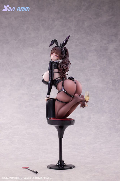 Original Character PVC Statue 1/6 Champagne and Bunny Girl Rose Black Stocking Ver. 31 cm